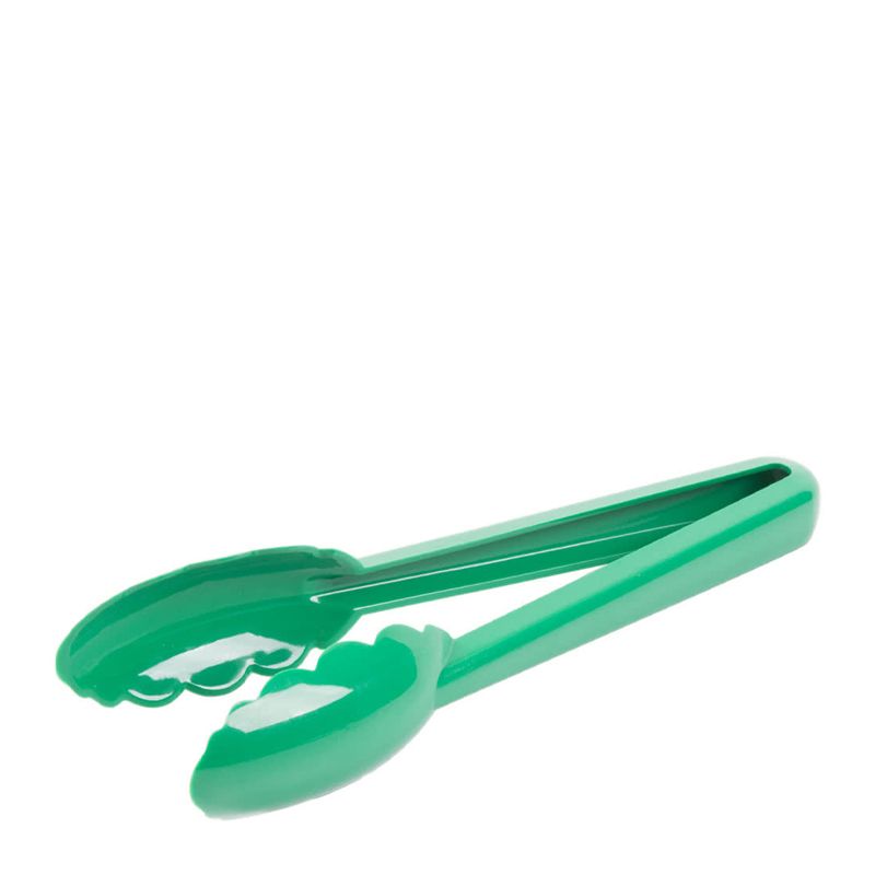 TONGS GREEN 23CM POLYCARB