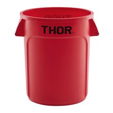 BIN ROUND RED THOR 75LT, TRUST