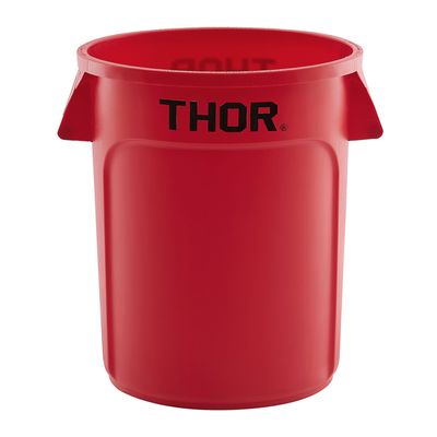 BIN ROUND RED 75LT, THOR