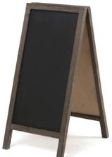 BLACKBOARD FOLD A-FRAME 1MX45CM WOOD