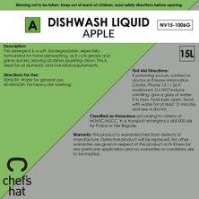 DISHWASH LQD GREEN APPLE, 15LT