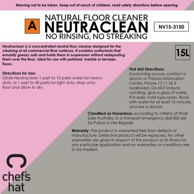 NEUTRACLEAN 15LT, CHEFS HAT PREMIUM