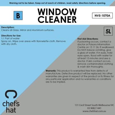 CLEANER WINDOW HEAVY DUTY 5LT