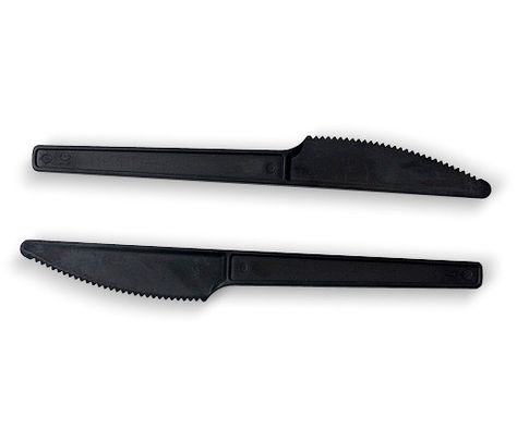 KNIFE 6" BLACK PSM , PAC 50PCS