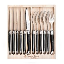 CUTLERY SET BLACK 12 PIECE, JEAN NERON