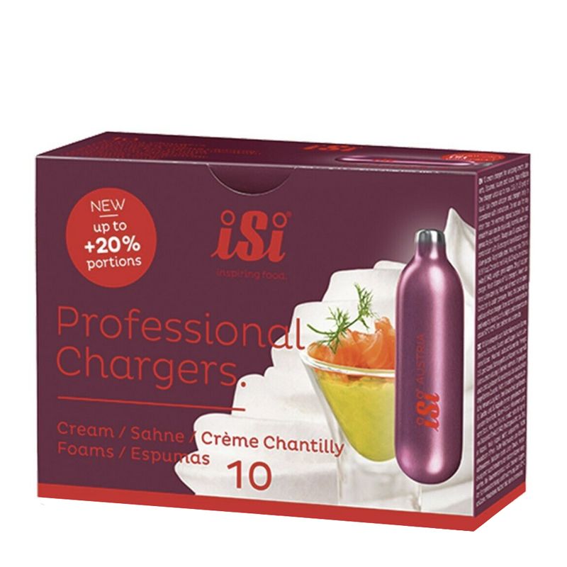 CREAM CHARGERS N2O 10PK, ISI