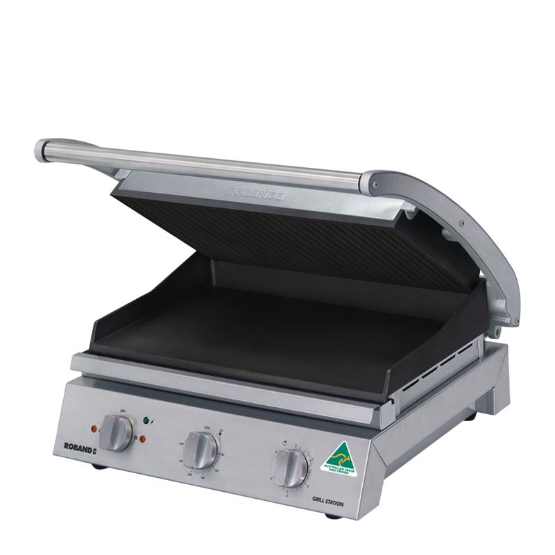 GRILL STATION RIBBED N/ST 8 SLICE ROBAND