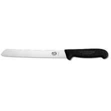 KNIFE BREAD 21CM BLACK FIBROX,VICTORINOX