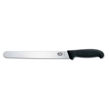 KNIFE SLICING RND 25CM BLACK, VICTORINOX