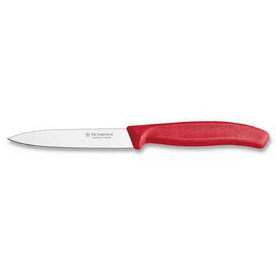 KNIFE PARING RED 8CM POINT, VICTORINOX