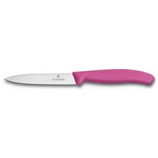 KNIFE VEGE PINK 10CM POINT, VICTORINOX