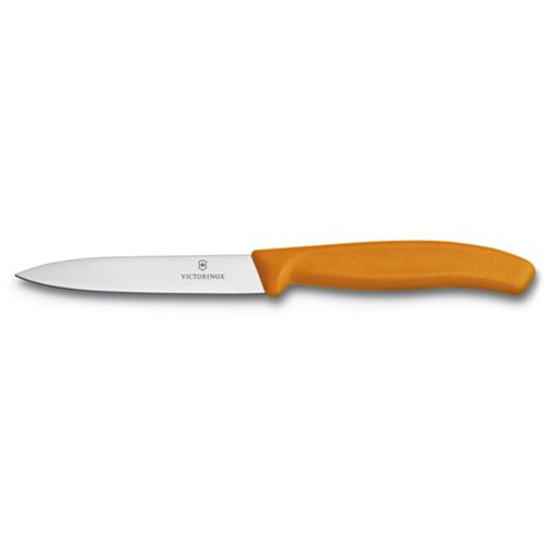 KNIFE VEGE ORANGE 10CM POINT, VICTORINOX