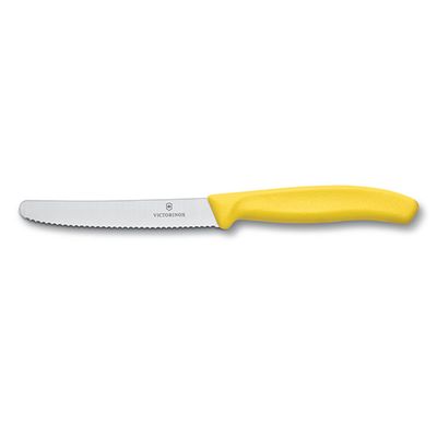 VICTORINOX KNIFE STEAK/TOMATO 11CM COLOURED