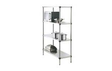 SHELVING S/STEEL 900WX525DX1800H SIMPLY