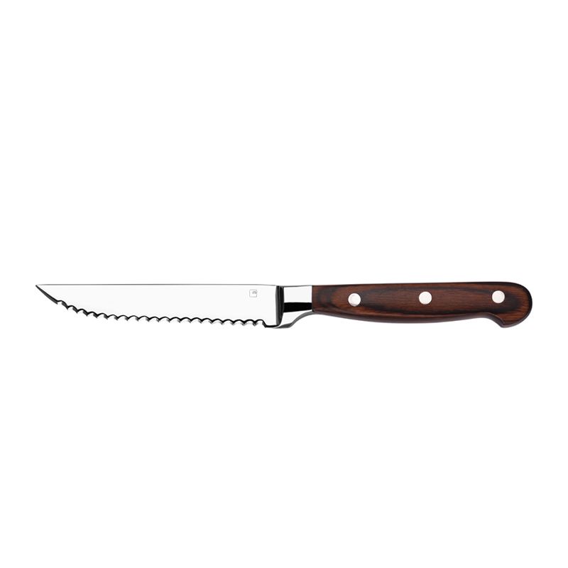 STEAK KNIFE PAKKA HANDLE 12CM