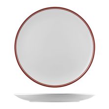 PLATE COUPE RED RIM 180MM, NANO RAK