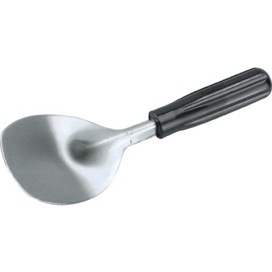 SPADE ICE CREAM W/BLACK HANDLE S/ST, CI