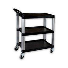 TROLLEY BLACK 3 TIER 800X380X880MM