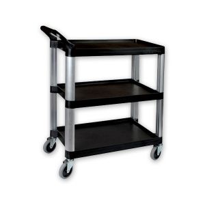 TROLLEY BLACK 3 TIER 800X380X880MM