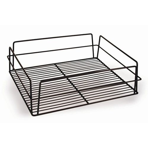 GLASS BASKET BLACK 430X355X125MM PVC