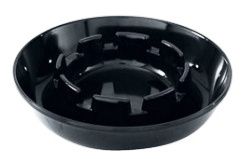 ASHTRAY PLASTIC BLACK 135MM