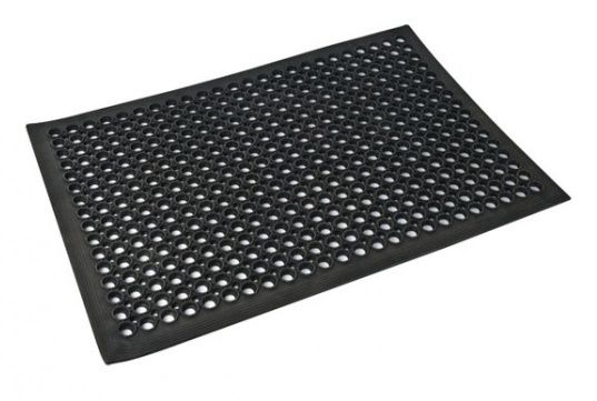 RUBBER MAT 600 X 900MM BLACK