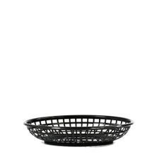 BREAD BASKET PLASTIC OVAL BLACK