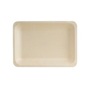 PLATE RECT BIO WOOD 220X120MM (10PK)