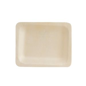 PLATE RECT BIO WOOD 120X90MM (10PK)