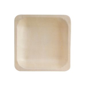 BOWL SQUARE BIO WOOD 140X140MM (10PK)