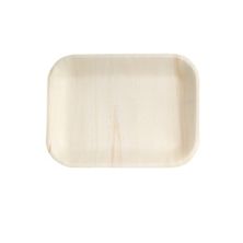 BOWL RECT BIO WOOD 220X170MM (10PK)