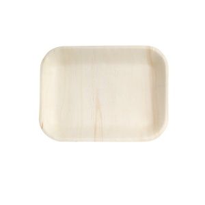 BOWL RECT BIO WOOD 220X170MM (10PK)