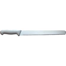 KNIFE SLICER SERRATED WHITE 300MM, IVO