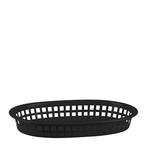 BREAD BASKET PLASTIC RECTANGULAR BLACK