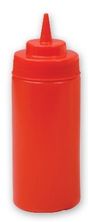 BOTTLE SQUEEZE RED 480ML WIDE MOUTH