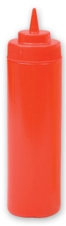 BOTTLE SQUEEZE RED 720ML WIDE MOUTH