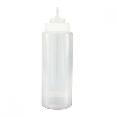 BOTTLE SQUEEZE CLEAR 950ML WIDE MOUTH