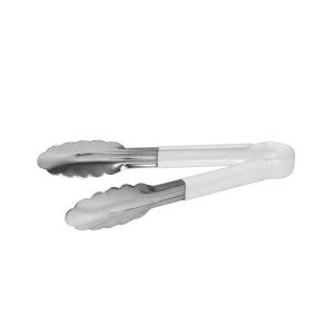 STAINLESS STEEL PVC COATED WHITE TONGS