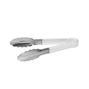 TONGS W/PVC WHITE HNDL 1PCE 300MM S/ST