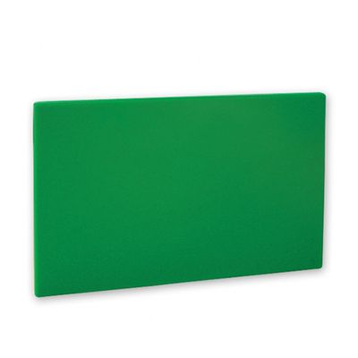 CUTTING BOARD GREEN 250X400X13MM PE