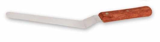 SPATULA CRANKED 250X39MM S/ST W/WD HNDL