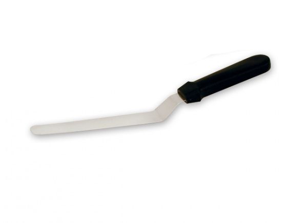 SPATULA 200MM CRANK,BLK HANDLE