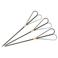 SKEWER 120MM HEART/BLACK (100PK)