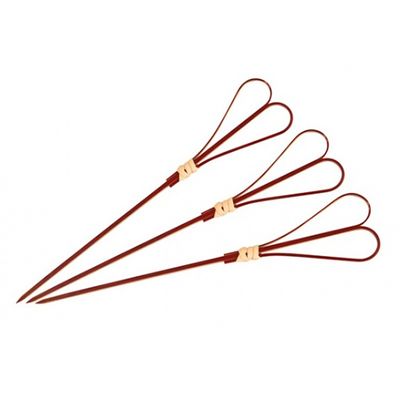 SKEWER 120MM HEART/RED (100PK)