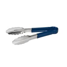 TONGS W/PVC BLUE HNDL 1PCE 230MM S/ST