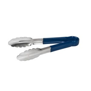 TONGS W/PVC BLUE HNDL 1PCE 230MM S/ST