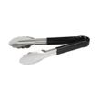 STAINLESS STEEL PVC COATED BLACK TONGS