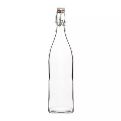 BOTTLE SQUARE CLEAR 1.0LT GLASS