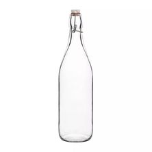 BOTTLE ROUND CLEAR 1.0LT GLASS