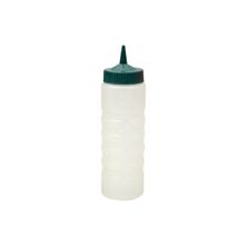 BOTTLE SAUCE GREEN LID 720ML CATER-RAX